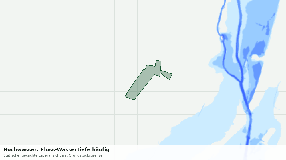 Statische Kartenansicht: Hochwasser: Fluss-Wassertiefe häufig