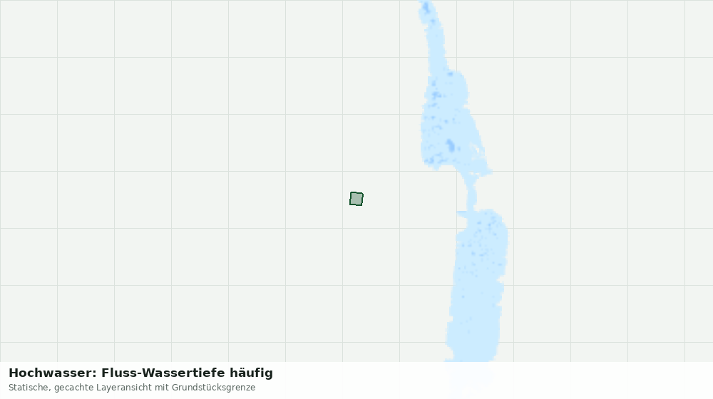 Statische Kartenansicht: Hochwasser: Fluss-Wassertiefe häufig
