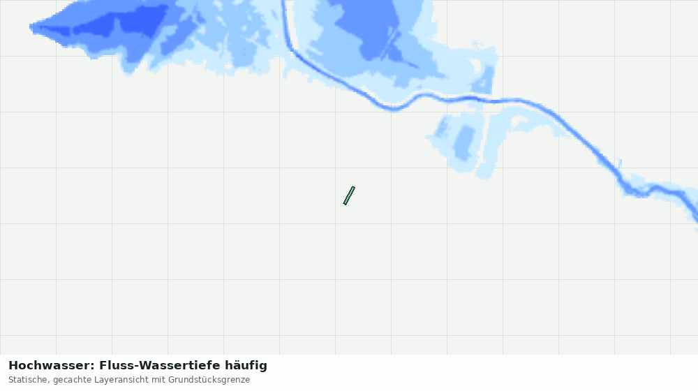 Statische Kartenansicht: Hochwasser: Fluss-Wassertiefe häufig
