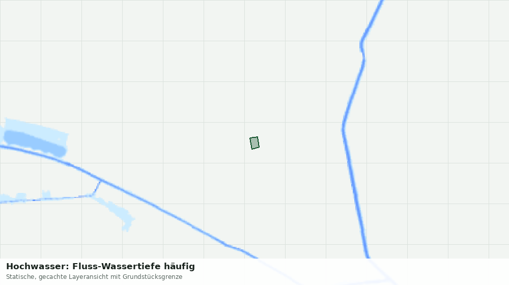 Statische Kartenansicht: Hochwasser: Fluss-Wassertiefe häufig