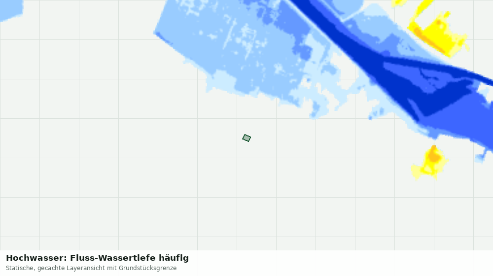 Statische Kartenansicht: Hochwasser: Fluss-Wassertiefe häufig