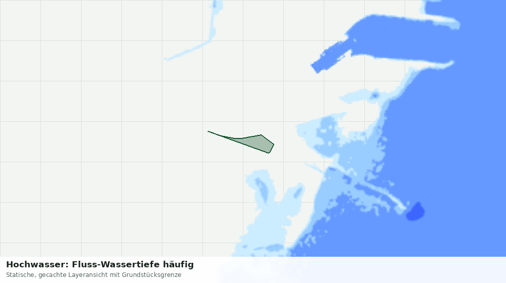 Statische Kartenansicht: Hochwasser: Fluss-Wassertiefe häufig