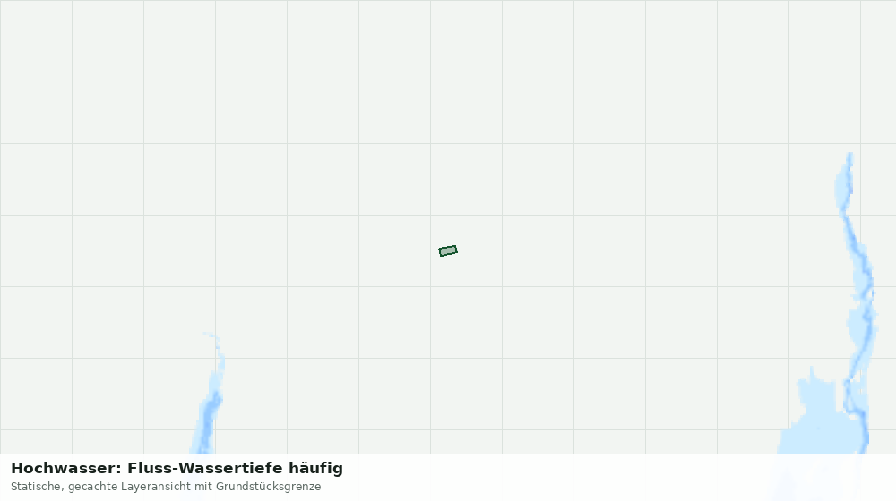 Statische Kartenansicht: Hochwasser: Fluss-Wassertiefe häufig