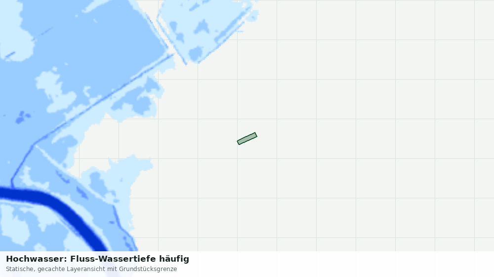 Statische Kartenansicht: Hochwasser: Fluss-Wassertiefe häufig