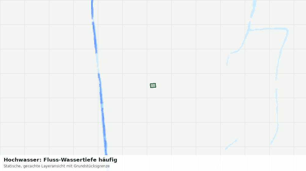Statische Kartenansicht: Hochwasser: Fluss-Wassertiefe häufig