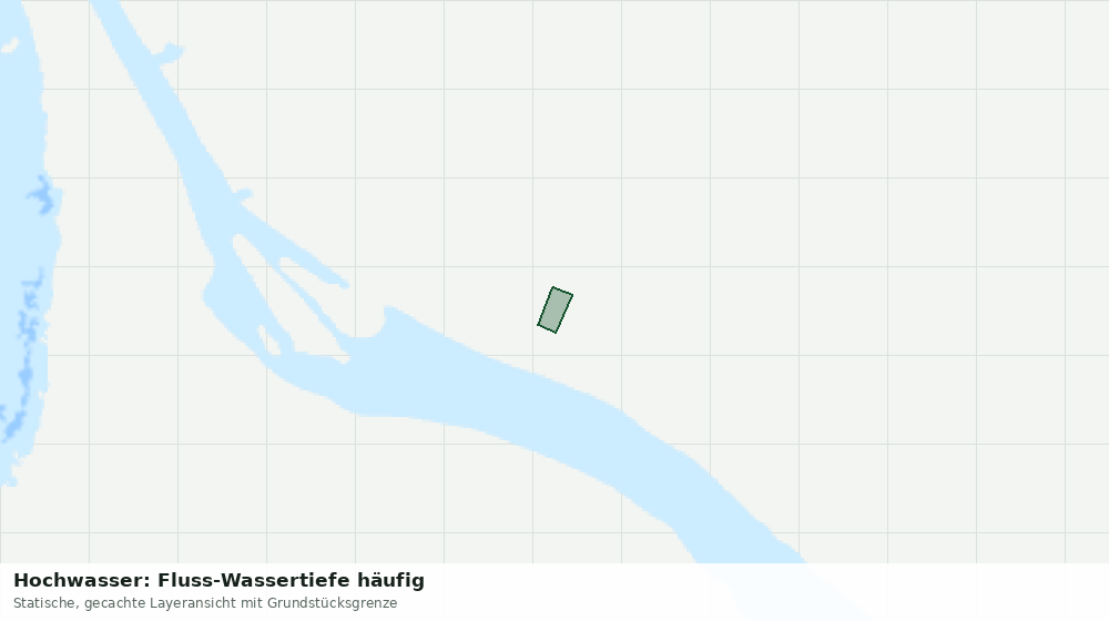 Statische Kartenansicht: Hochwasser: Fluss-Wassertiefe häufig
