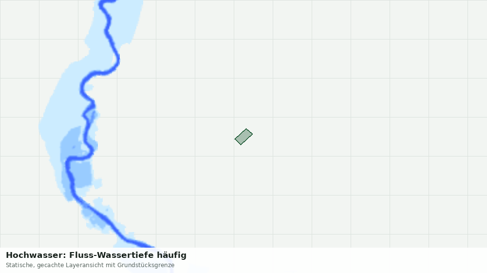 Statische Kartenansicht: Hochwasser: Fluss-Wassertiefe häufig