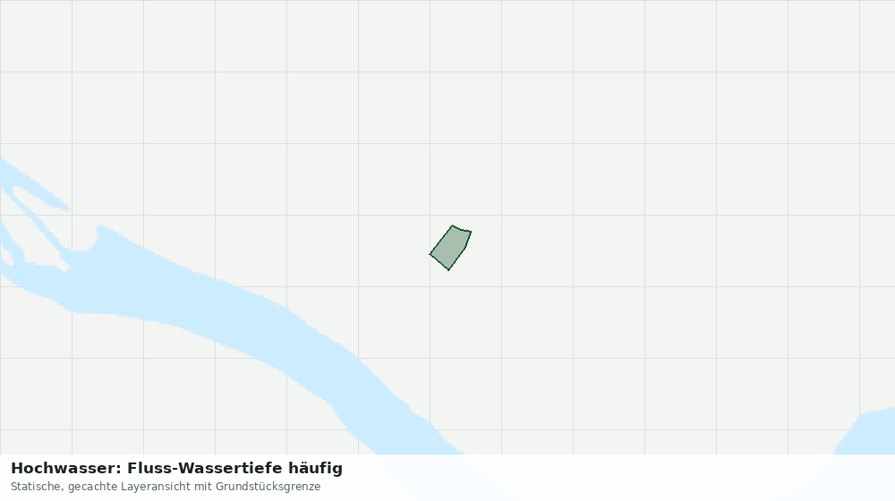 Statische Kartenansicht: Hochwasser: Fluss-Wassertiefe häufig