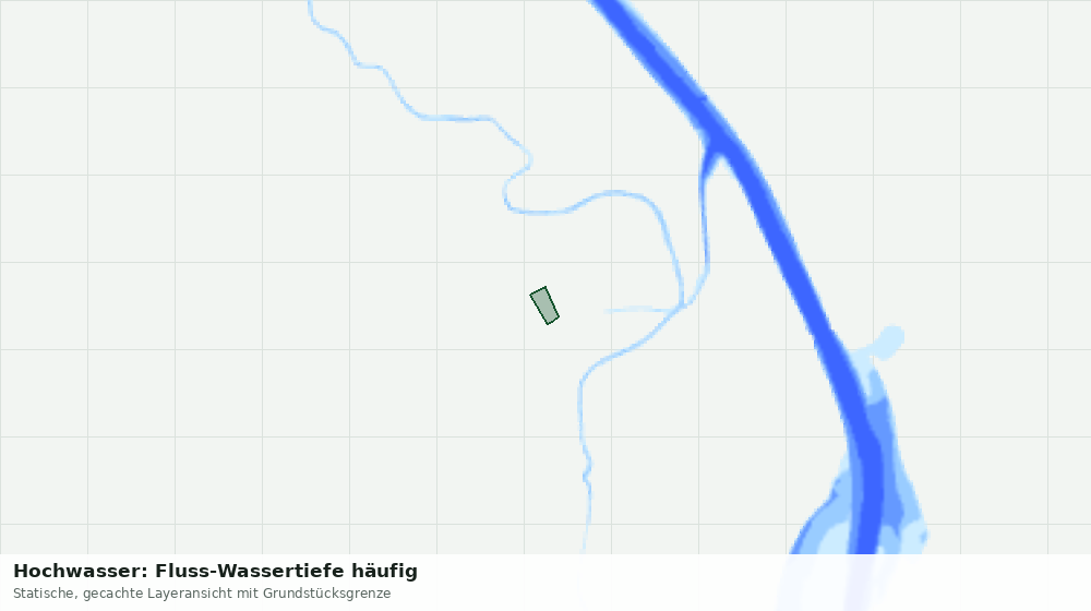Statische Kartenansicht: Hochwasser: Fluss-Wassertiefe häufig