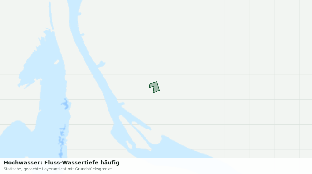 Statische Kartenansicht: Hochwasser: Fluss-Wassertiefe häufig