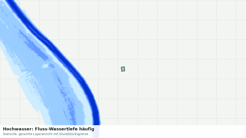 Statische Kartenansicht: Hochwasser: Fluss-Wassertiefe häufig