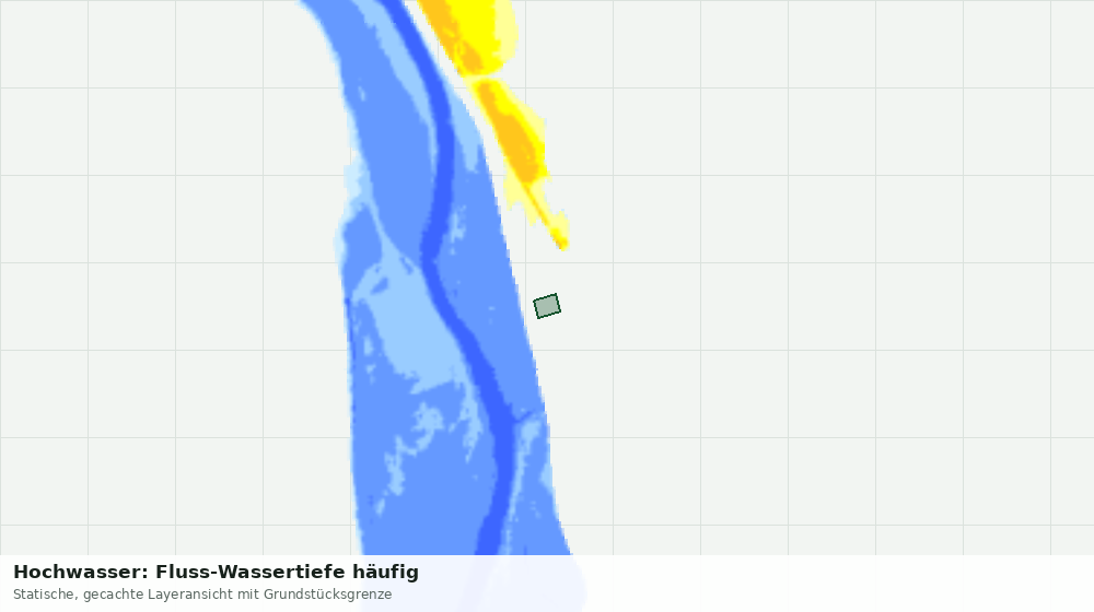 Statische Kartenansicht: Hochwasser: Fluss-Wassertiefe häufig