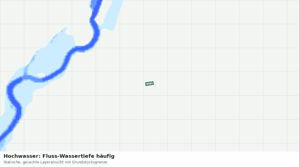 Statische Kartenansicht: Hochwasser: Fluss-Wassertiefe häufig