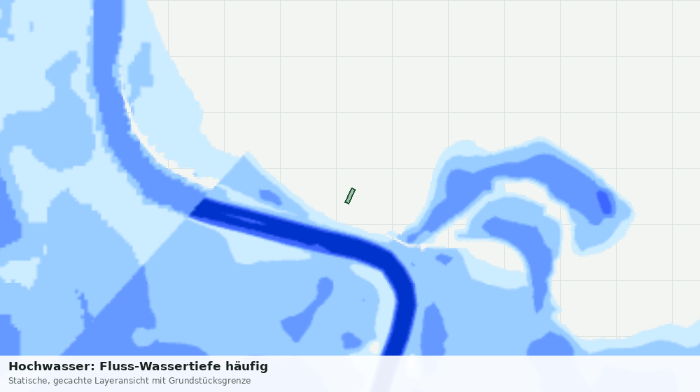 Statische Kartenansicht: Hochwasser: Fluss-Wassertiefe häufig