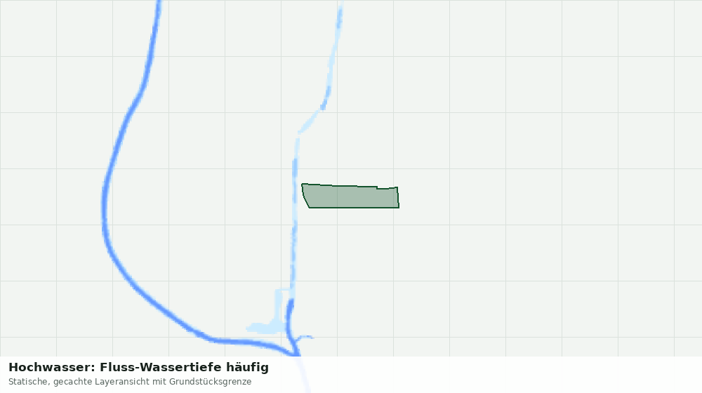 Statische Kartenansicht: Hochwasser: Fluss-Wassertiefe häufig