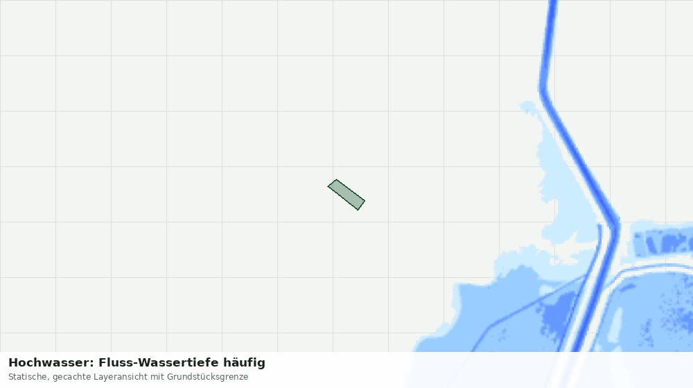 Statische Kartenansicht: Hochwasser: Fluss-Wassertiefe häufig