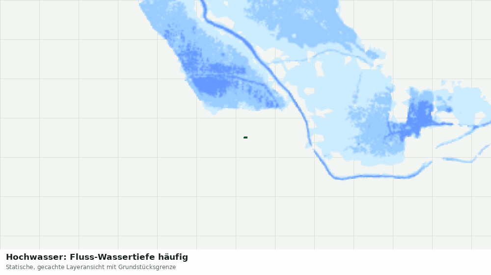 Statische Kartenansicht: Hochwasser: Fluss-Wassertiefe häufig