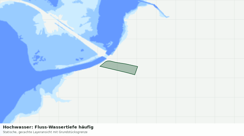 Statische Kartenansicht: Hochwasser: Fluss-Wassertiefe häufig