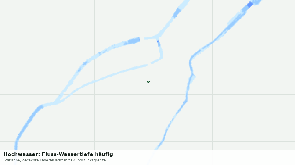 Statische Kartenansicht: Hochwasser: Fluss-Wassertiefe häufig