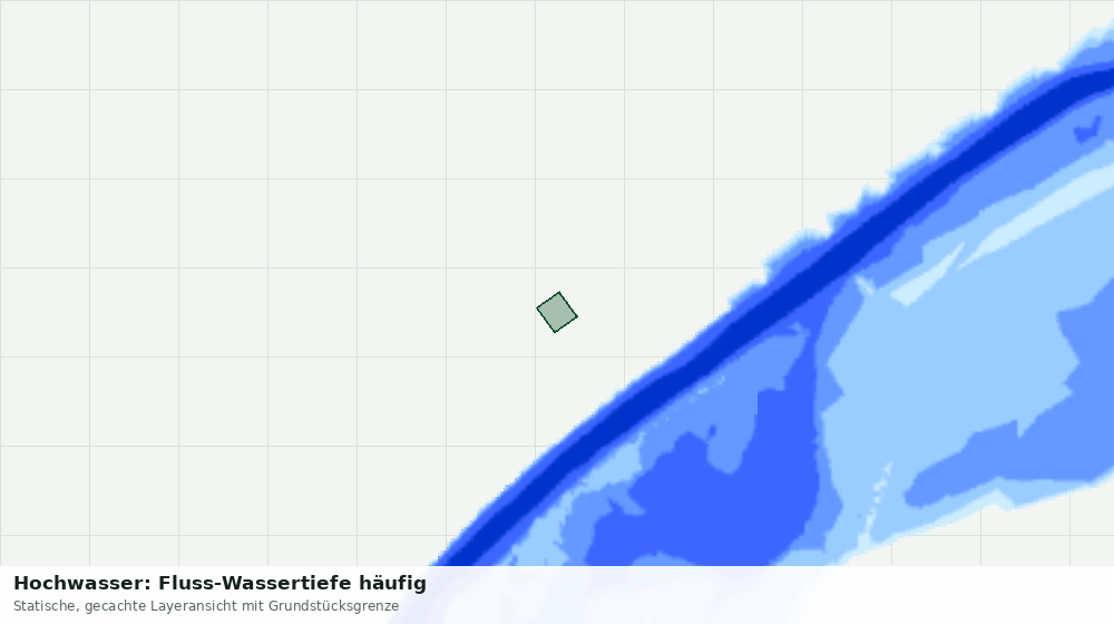 Statische Kartenansicht: Hochwasser: Fluss-Wassertiefe häufig