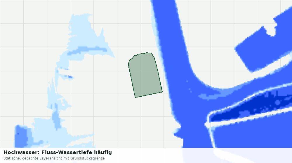 Statische Kartenansicht: Hochwasser: Fluss-Wassertiefe häufig
