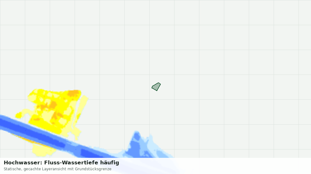 Statische Kartenansicht: Hochwasser: Fluss-Wassertiefe häufig