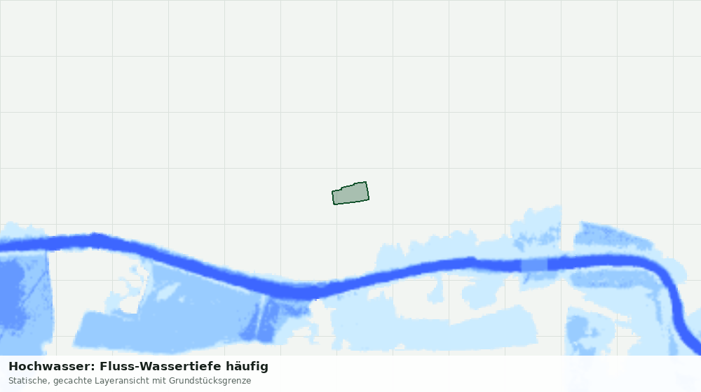 Statische Kartenansicht: Hochwasser: Fluss-Wassertiefe häufig