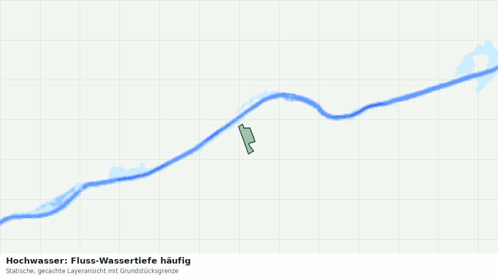 Statische Kartenansicht: Hochwasser: Fluss-Wassertiefe häufig