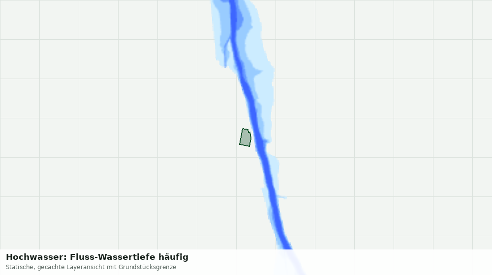 Statische Kartenansicht: Hochwasser: Fluss-Wassertiefe häufig