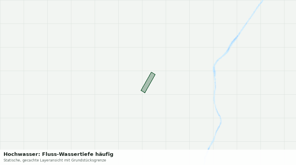 Statische Kartenansicht: Hochwasser: Fluss-Wassertiefe häufig