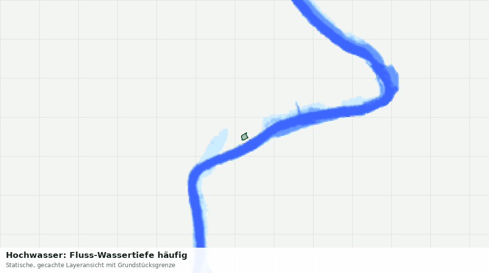 Statische Kartenansicht: Hochwasser: Fluss-Wassertiefe häufig