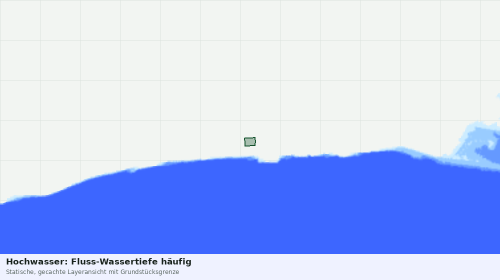 Statische Kartenansicht: Hochwasser: Fluss-Wassertiefe häufig