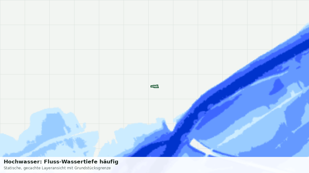 Statische Kartenansicht: Hochwasser: Fluss-Wassertiefe häufig