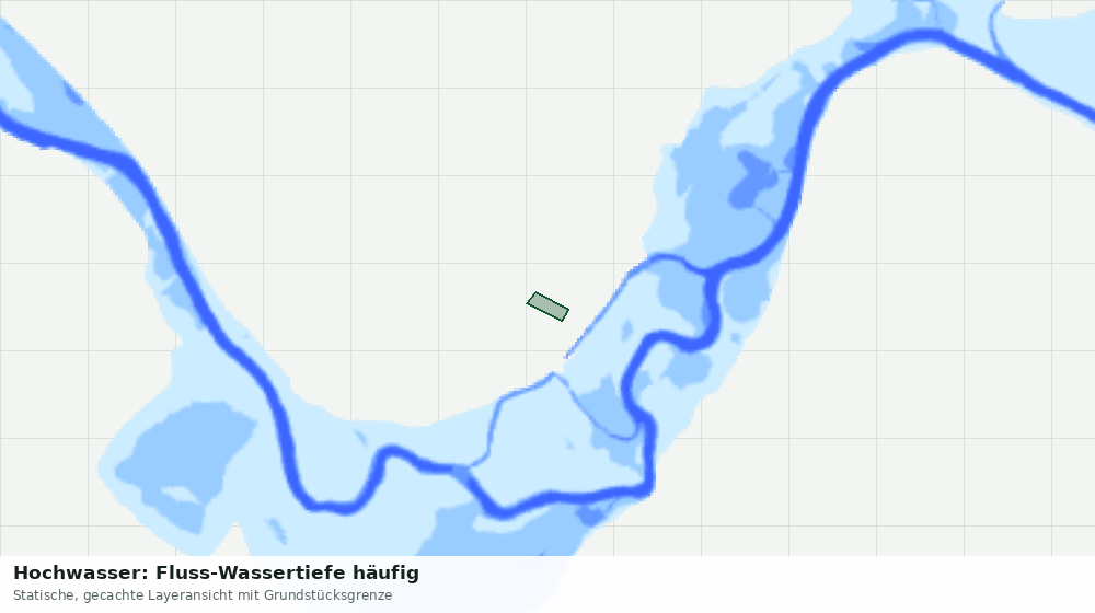 Statische Kartenansicht: Hochwasser: Fluss-Wassertiefe häufig