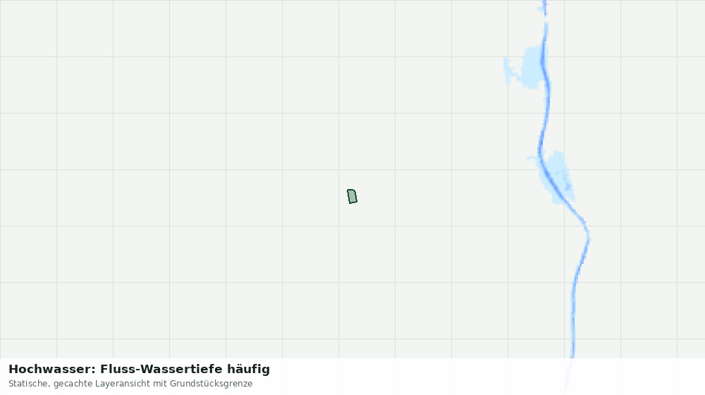 Statische Kartenansicht: Hochwasser: Fluss-Wassertiefe häufig