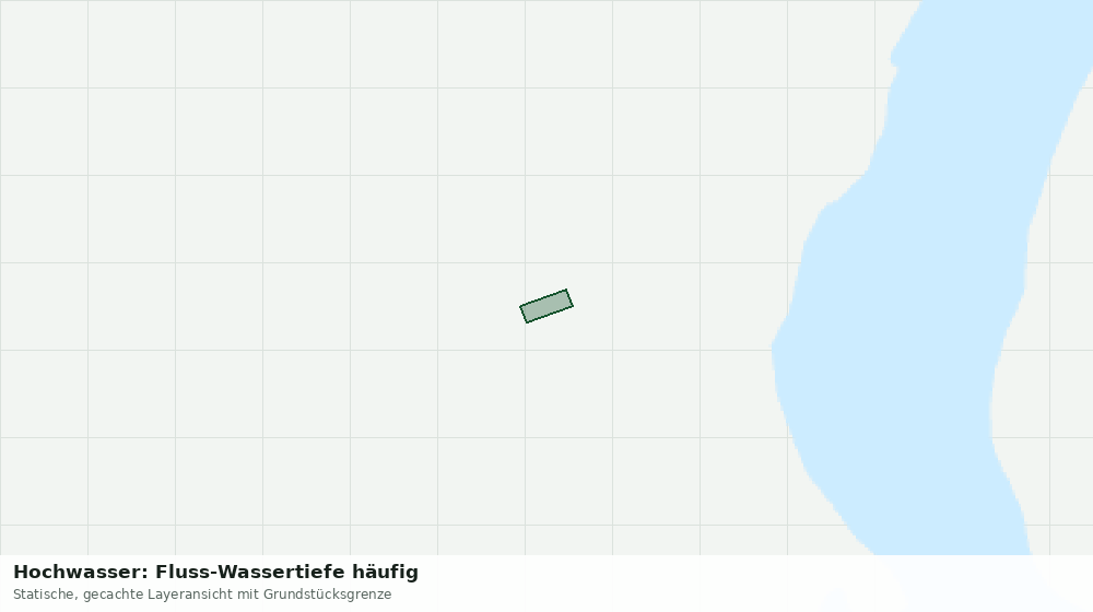 Statische Kartenansicht: Hochwasser: Fluss-Wassertiefe häufig