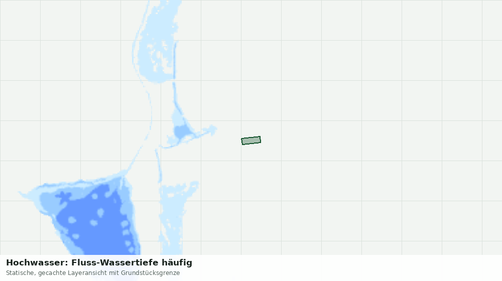 Statische Kartenansicht: Hochwasser: Fluss-Wassertiefe häufig