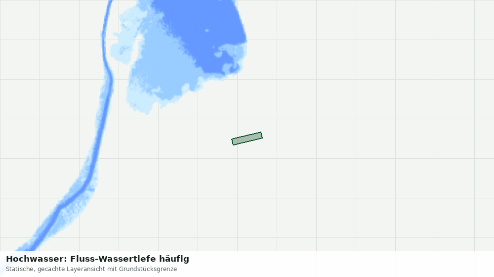 Statische Kartenansicht: Hochwasser: Fluss-Wassertiefe häufig