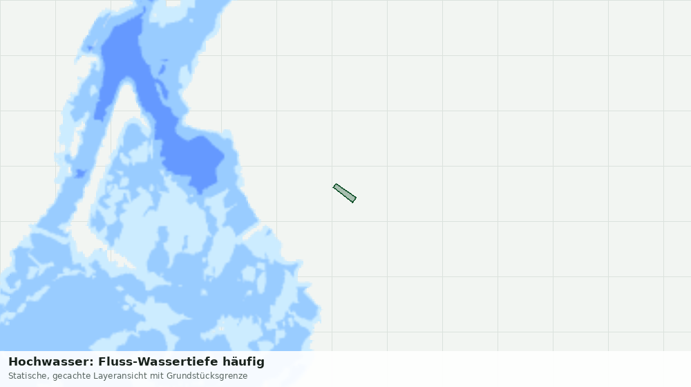 Statische Kartenansicht: Hochwasser: Fluss-Wassertiefe häufig