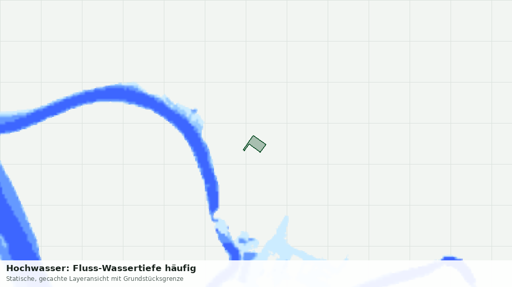 Statische Kartenansicht: Hochwasser: Fluss-Wassertiefe häufig