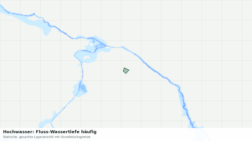 Statische Kartenansicht: Hochwasser: Fluss-Wassertiefe häufig