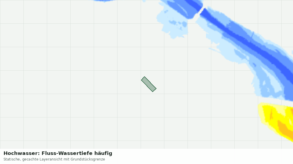 Statische Kartenansicht: Hochwasser: Fluss-Wassertiefe häufig