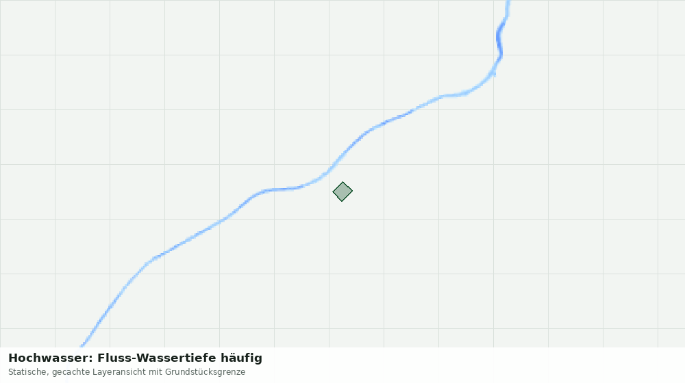 Statische Kartenansicht: Hochwasser: Fluss-Wassertiefe häufig