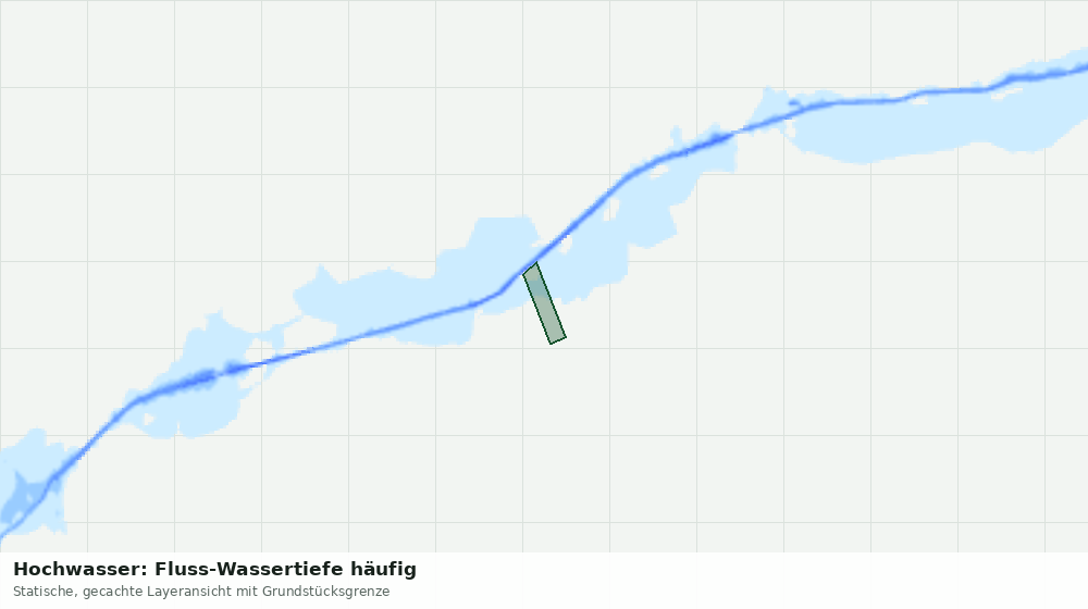 Statische Kartenansicht: Hochwasser: Fluss-Wassertiefe häufig