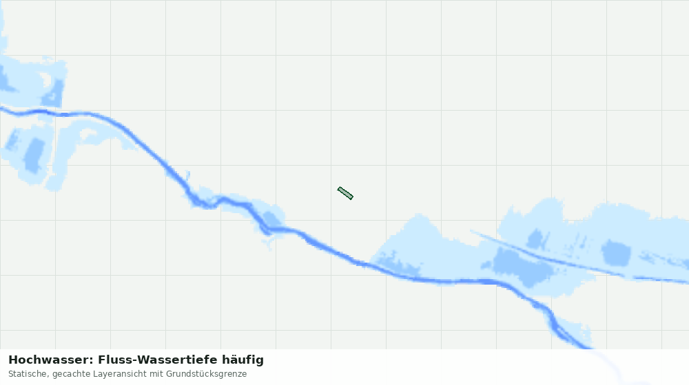 Statische Kartenansicht: Hochwasser: Fluss-Wassertiefe häufig