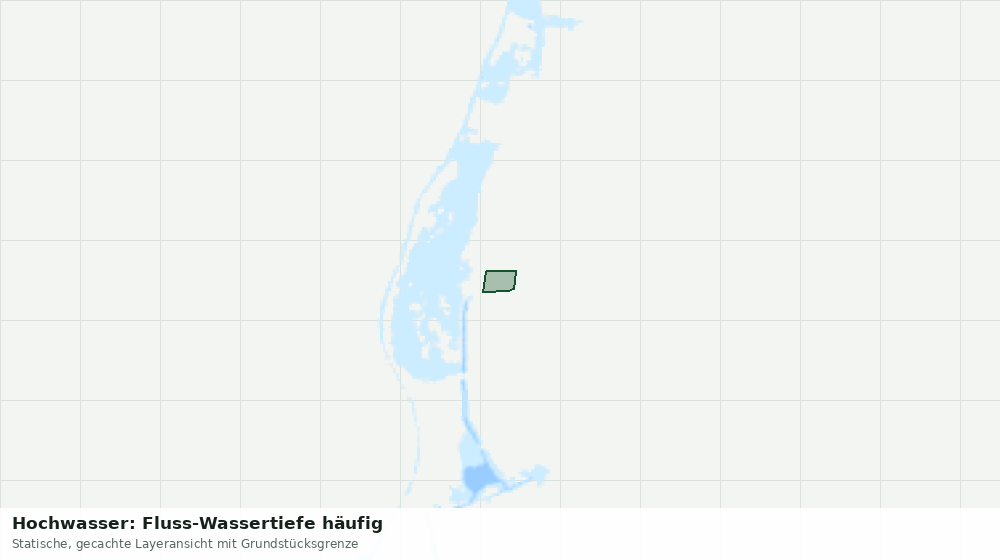 Statische Kartenansicht: Hochwasser: Fluss-Wassertiefe häufig