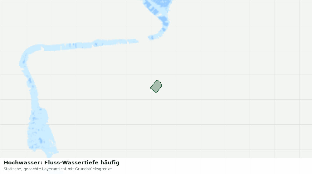 Statische Kartenansicht: Hochwasser: Fluss-Wassertiefe häufig
