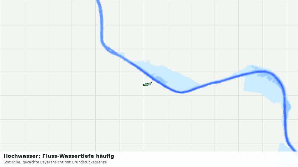 Statische Kartenansicht: Hochwasser: Fluss-Wassertiefe häufig
