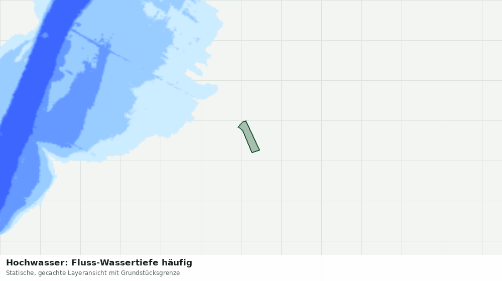Statische Kartenansicht: Hochwasser: Fluss-Wassertiefe häufig