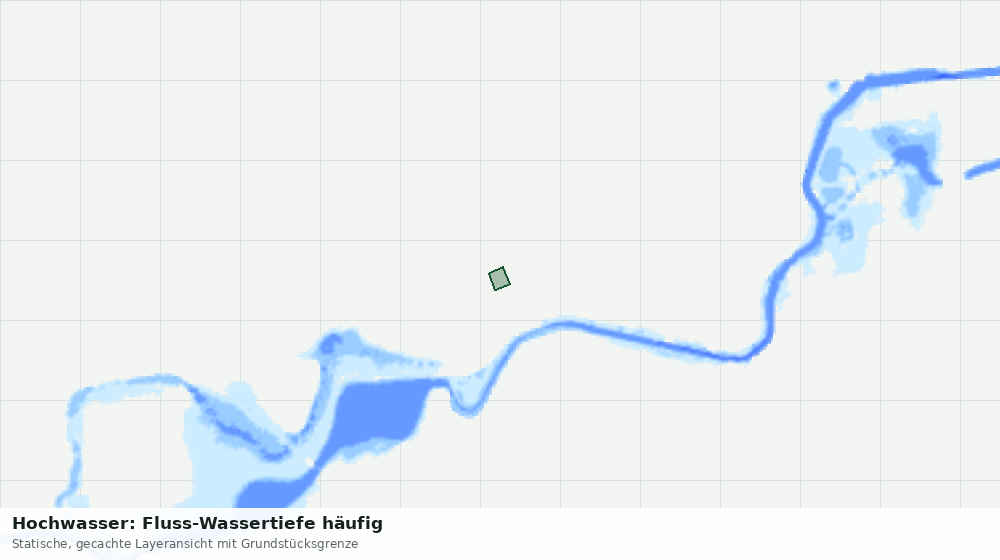 Statische Kartenansicht: Hochwasser: Fluss-Wassertiefe häufig